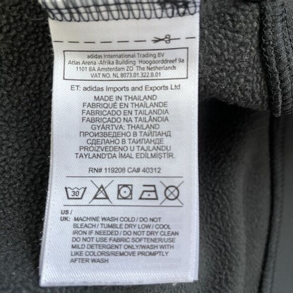 ADIDAS Sweatshirt Womens Large L Gray Pullover Side-Snap NBA Embroidered Logo - Picture 9 of 10